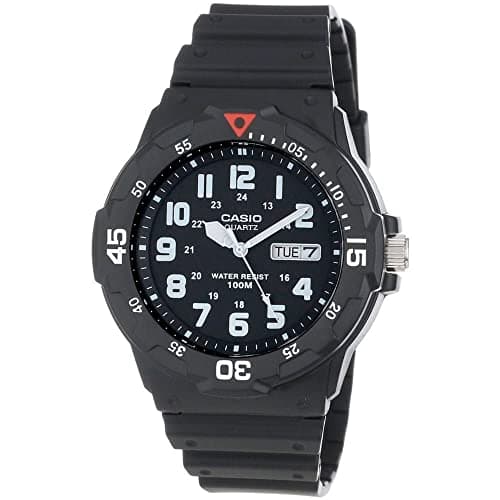 Image of Casio Japanese-Quartz Sport Watch with Resin Strap, Black, 18 (Model: EAW-MRW-200H-1BV)