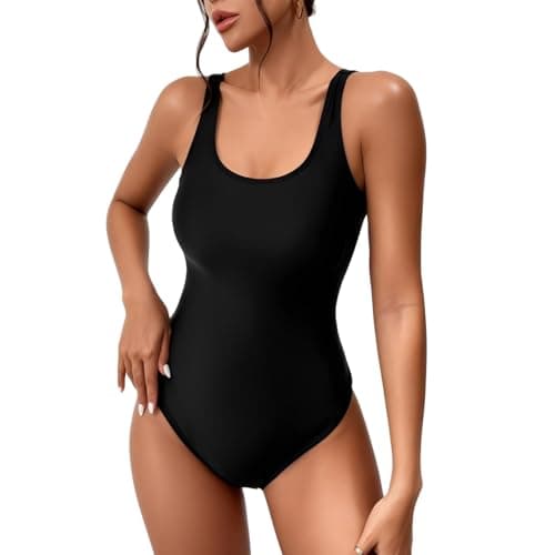 Image of One Piece Swimsuits for Ladies, Women Swimsuit Swimming Costumes Tummy Control, Sexy Sports Swimsuit with Tummy Control Swimming Suits, Suitable for Surfing Beach Activitie Beach Games Pool Swimming