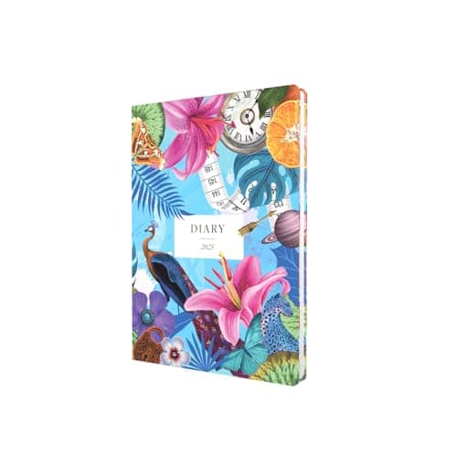 Image of Collins Maximalism 2025 Planner - A5 Week to View Diary - Blue - (MX153.60-25) - Stylish Weekly Eco Diary with Recycled Paper