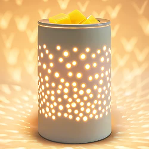 Image of Bobolyn Ceramic Electric Oil Burner Wax Melts Burner Warmer Melter Fragrance Oil Burner for Home Office Bedroom Living Room Gifts & Decor