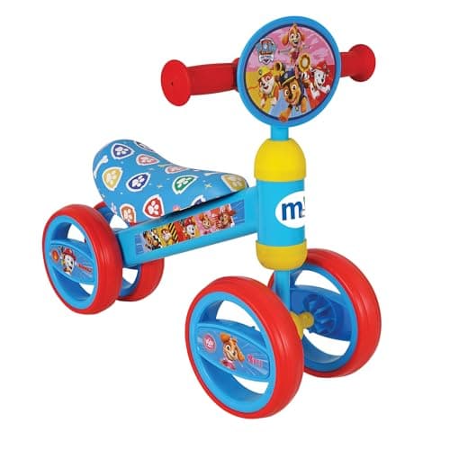 Image of Paw Patrol Ride On Toys for 1+ Year Old - Deluxe Bobble Toddler Ride On Baby Bicycle - Officially Licensed Baby First Bikes -1st Birthday Gifts for Girls and Boys | 12 months +