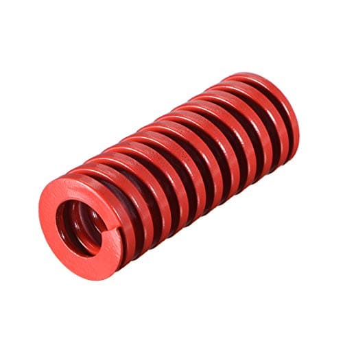 Image of sourcing map 20mm OD 50mm Long Spiral Stamping Middle Load Compression Die Spring Red 1Pcs