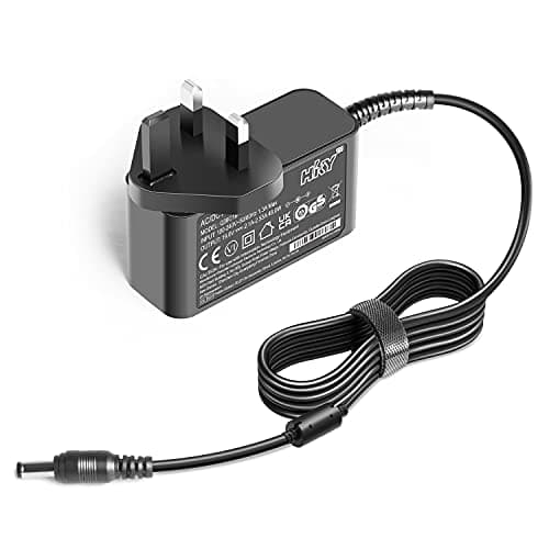 Image of HP Monitor Charger, HKY 19V Power Supply for HP Monitor 27f 27q 27w 24f 24fh 24m 25f 25es 23f 23bw 24fw 32f 32s KTC H32S17 Gaming Monitor Philips 27E1 246E9Q 246E7Q ADPC1945 AC Adapter UK Plug Cable