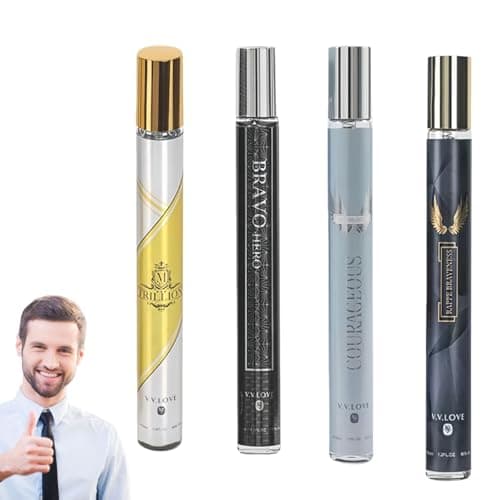Image of Premium Men's Perfume Gift Set,4x35ml Long-Lasting Eau de Parfum,Cologne for Men,Mens Mini Fragrance Gift Sets,Mens Body Spray,Luxury Cologne & Aftershave Combo Valentine Birthday Christmas