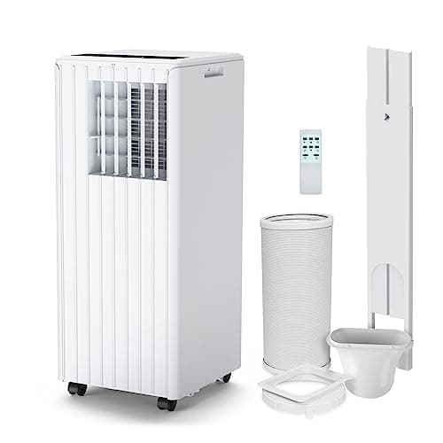 Image of Portable Air Conditioner 7000 BTUs 3 In1 Air Conditioner, Dehumidifier 36L/Day, Cooler, Fan with 2 Speeds, Digital Display & Remote Control, 24 Hours Timer for Homes Rooms JustSmart [Energy Class A]