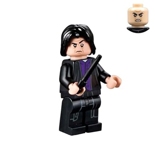 Image of LEGO 2018 Harry Potter Minifigure - Severus Snape (with Black Wand and Display Stand) 75956