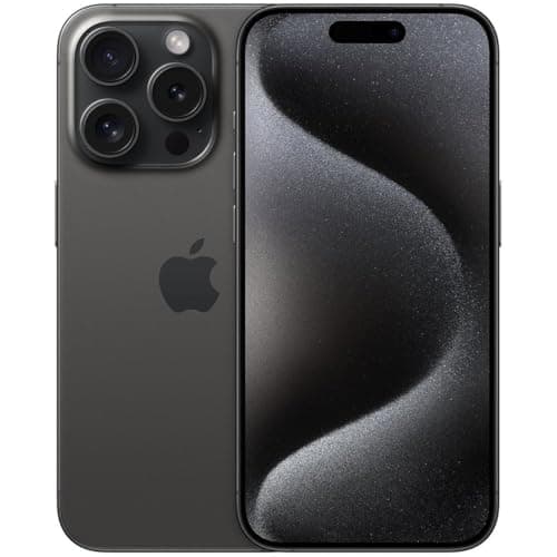 Image of Apple iPhone 15 Pro, 128GB, Black Titanium (Renewed)