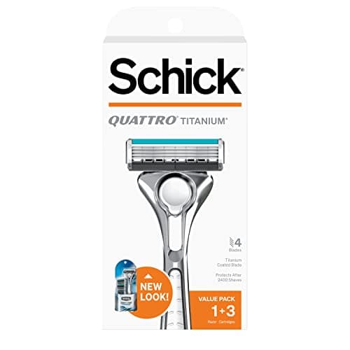 Image of Schick Quattro Titanium Razor for Men Value Pack by Schick
