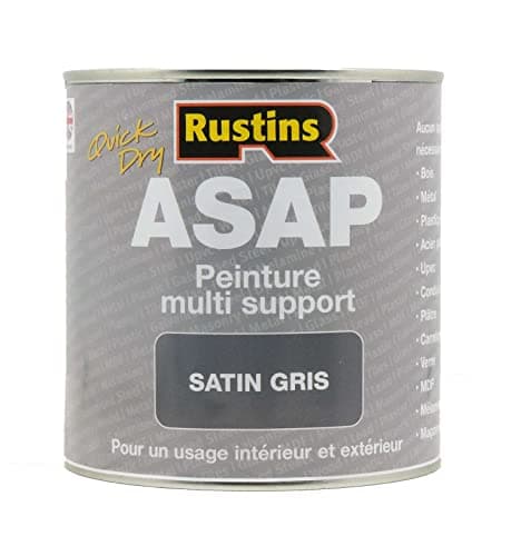 Image of Rustins ASAP Quick Dry Multi Media Paint Indoor Outdoor Grey 1L