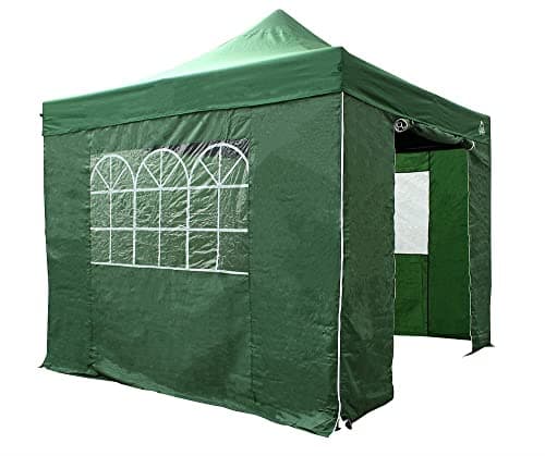 Image of All Seasons Gazebos 3x3m Heavy Duty Fully Waterproof Pop up Gazebo With 4 Side Walls and Accessory Pack - Green