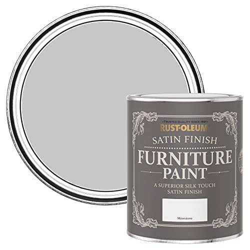 Image of Rust-Oleum Off White Furniture & Skirting Board Paint in Satin Finish - Moonstone 750ml