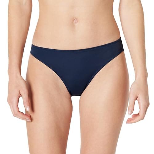 Image of Amazon Essentials Women's Classic Bikini Swimsuit Bottom, Navy, 12