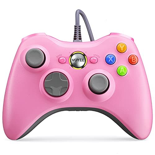 Image of VOYEE Wired Controller Compatible with Xbox 360 Controller (Pink)