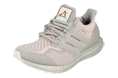Image of adidas Ultraboost 5.0 DNA Womens Running Trainers Sneakers (UK 3.5 US 5 EU 36, Silver Pink White FY9873)