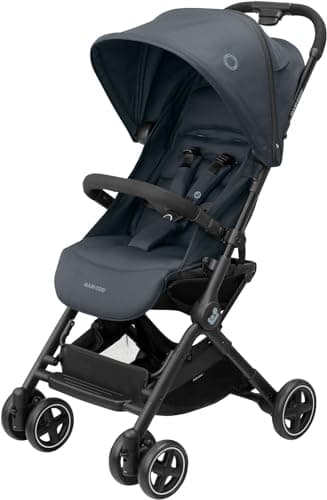 Image of Maxi-Cosi Lara2 Pushchair, 0-4 Years, 0-22 kg, Baby Stroller, Lightweight & Compact Stroller, 3 Recline Positions, Lie-Flat position, Automatic Fold, Shoulder Strap, Rain Cover, Essential Graphite