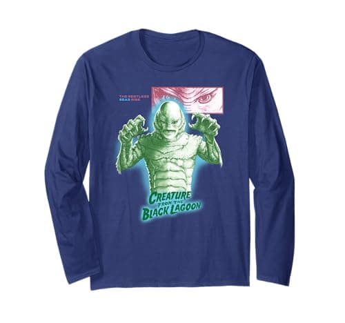 Image of Universal Monsters Creature From The Black Lagoon Restless Long Sleeve T-Shirt