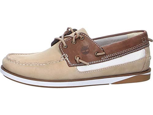 Image of Timberland - Atlantis Break Men's Two-Tone Boat Shoes, brown, 7.5 UK