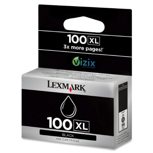 Image of Lexmark high yield 100XL ink cartridge-Black