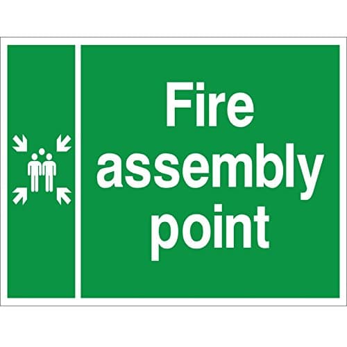 Image of Fire Assembly Point Sign 600mm x 400mm - Rigid Plastic (FE.10Z-RP)