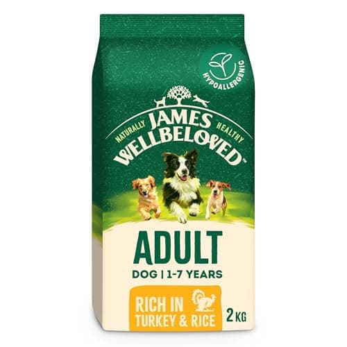 Image of James Wellbeloved Dog Adult Hypoallergenic Dry Food Turkey and Rice 2 kg