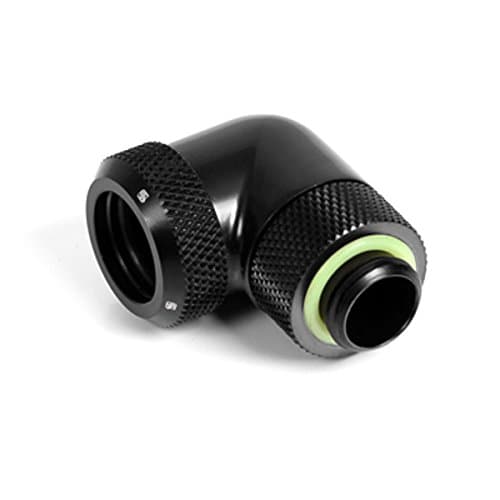 Image of Barrow Multi-Link Adapter Anschluss 90 Grad G1/4 Zoll AG auf 14mm AD Hardtube - drehbar, schwarz