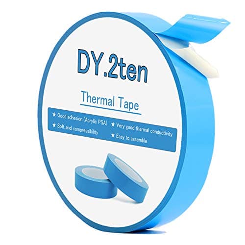 Image of DY.2ten 20MM×25M Double-sided Thermal Adhesive Tape Conductive Cooling Tape for Coolers, Heat Sink, LED Strips, Computer CPU, GPU, SSD Drives, Easy to Apply & High Durability
