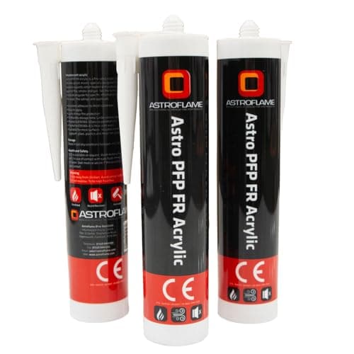 Image of Astroflame Intumescent PFP FR Acrylic Sealant 310 ml For Fire Sealing all Types of Construction and Building Service Penetrations, Cartridges- White