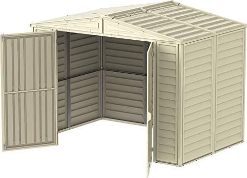 Image of Store More Saffron 8x5 Vinyl Apex Shed (with Foundation Kit)