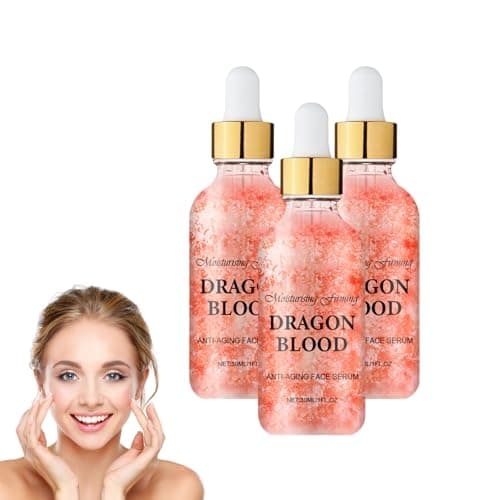 Image of Dragon Blood Easy Serum - Dragons Blood Anti Aging Serum for Firming and Wrinkle Reduction - Hydrating Facial Moisturizer to Brighten Skin Tone and Smooth Skin, For Men and Women, 30 ML (3 Bottles)