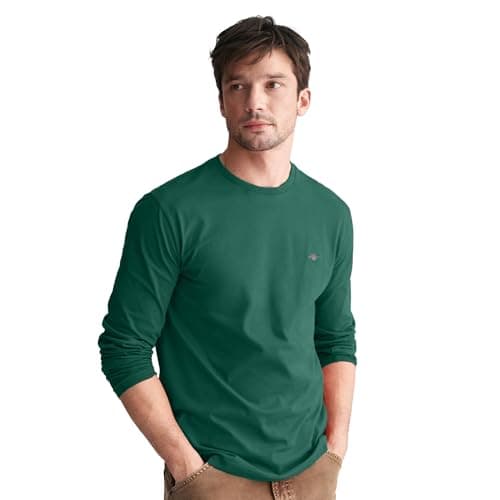 Image of REG Shield LS T-Shirt, Deep Forest Green, L