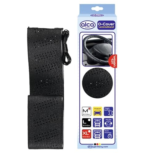 Image of alca Steering Wheel Cover Lace-up For Truck Campervan Large Size 43-45cm