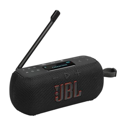 Image of JBL Tuner 3 Portable DAB/DAB+/FM Bluetooth Radio with 6 Presets, Up to 15H Playtime, IP68 Waterproof & Dustproof, Auracast Multi-Speaker Connection, Compatible with JBL Portable App, Black