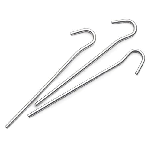 Image of Gelert - Roundwire Steel Pegs 7" - Pack of 10