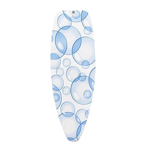Image of Brabantia Ironing Board Cover D 135x45cm - Perfect Flow - Bubbles | 100% Cotton Top Layer with 8mm Foam Padding for Size D Ironing Boards | Durable, Washable, and Easy to Install