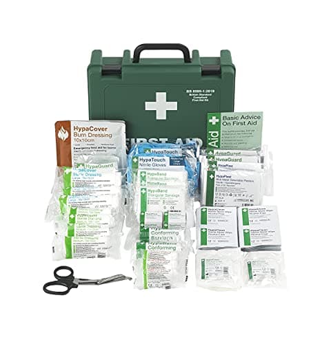 Image of Safety First Aid Group K3170MD Economy Catering Kitchen First Aid Kit, Medium Fully-Stocked 11-20 Persons British Standard