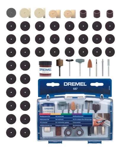Image of Dremel 687 Multipurpose Set, Accessory Kit with 52 Rotary Tool Accessories