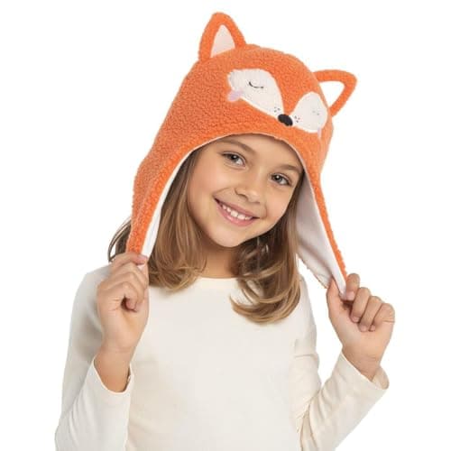 Image of A2Z 4 Kids Girls Boys Hat Animal Novelty Earflap Beanie Lightweight Winter - Hat KH1031 Fox 6-9