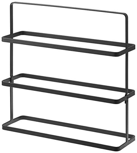 Image of Yamazaki 2481 TOWER Shoe Rack Wide, black, Steel, Minimalist, 50 x 14 x 45.5 cm