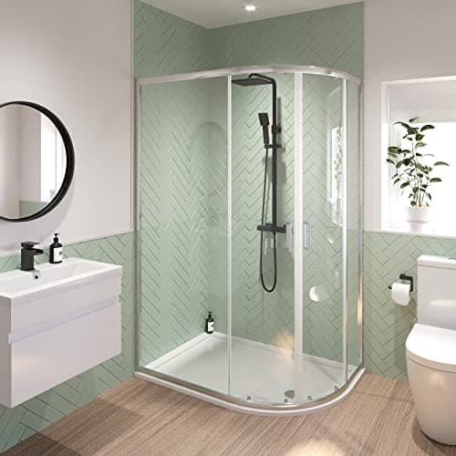 Image of Modern 1200mm x 900mm Right Hand Offset Quadrant Shower Enclosure Framed 6mm Safety Glass