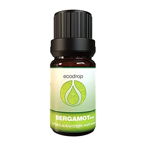 Image of Ecodrop Bergamot FCF Essential Oil - 10ml | 100% Natural Citrus Bergamia Oil | Citrus Aromatherapy Diffuser, Candle & Topical Oil for Mind, Mood, Stress, Sleep, Air & Clear Skin