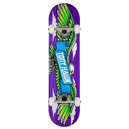 Image of Tony Hawk SS 180 Complete Wingspan Board, Adult Unisex, Purple, 7.75 inches