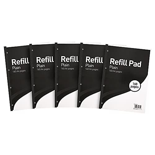 Image of SUMMIT A4 Refill Pad, Plain Paper, 160 Page, Pack of 5