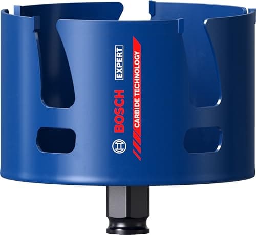 Image of Bosch 1x Expert Construction Material PC Plus Hole Saw (for Softwood, Chipboard, Ø 92 mm, Professional Accessory Drill Driver)