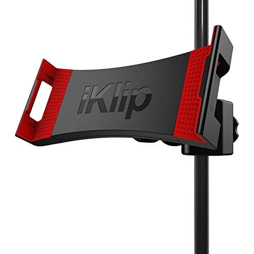 Image of IK Multimedia iKlip 3 - Universal Stand on Microphone Stand for Tablets from 7 Inch to 12.9 Inch with or without Protection, Accessories for Microphone Stands, Mounting Stands for iPad