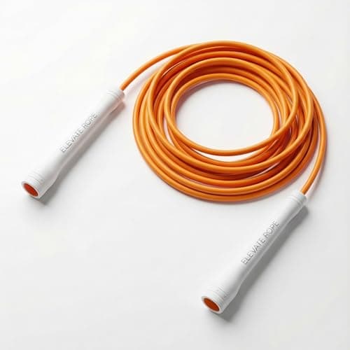 Image of Elevate Rope Speed Skipping Rope Adjustable 3 m with Free Training App – 5 mm PVC Nylon Core for Double Unders, Cardio & CrossFit
