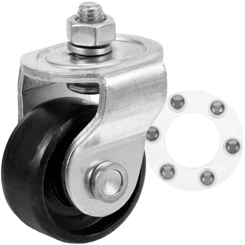 Image of UKCOCO Heavy Duty Braked 50mm Swivel Castor Wheels: Jack Caster Wheel Jack Front Wheel Replacement 2 Ton Bearing Replacement Caster Wheels Hydraulic Casters
