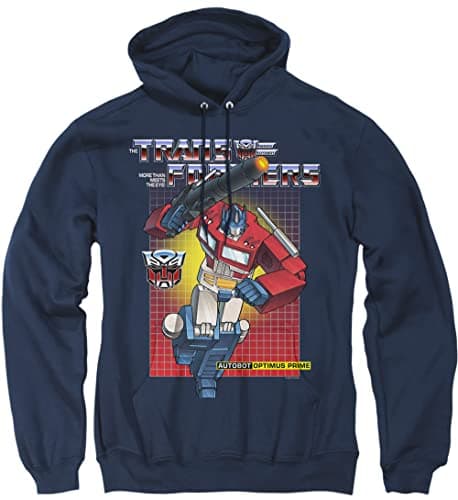 Image of Cotton Soul Transformers Optimus Prime Unisex Hoodie, Navy, X-Large