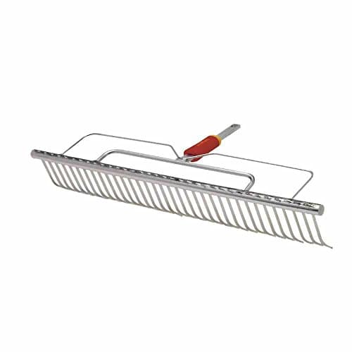 Image of Wolf-Garten UHM Multi-Change Longspan Rake Lawn Care Tool Head, Red