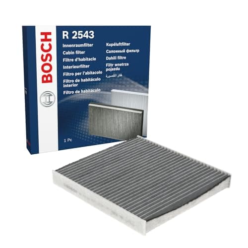 Image of Bosch R2543 Activated Carbon Cabin Filter, Replacement Filter - Against Unpleasant Smells, Pollen and Dust for Cleaner Air Inside the Vehicle