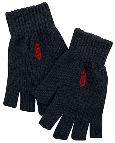 Image of Slipknot Tribal S Unisex Fingerless Gloves Black, 95% polyacrylic, 5% Elastane,
